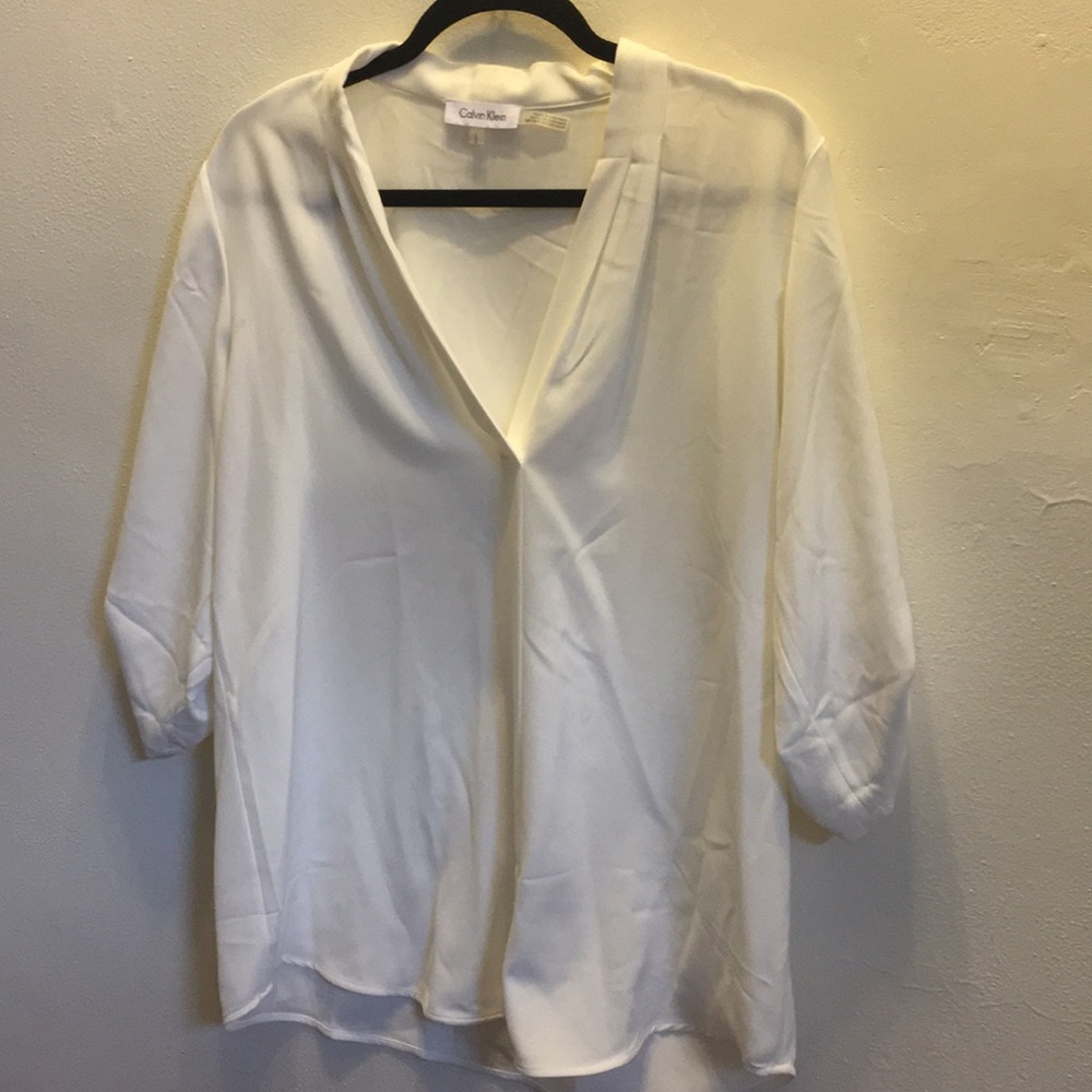 Calvin Klein white blouse